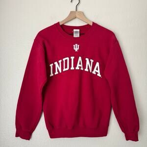 Vintage 90s Campus Colors Womens Red University of Indiana Sweater Size Small